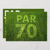 Golf 70th Birthday Party Kaart (Voorkant / Achterkant)