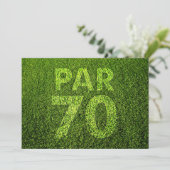 Golf 70th Birthday Party Kaart (Staand voorkant)