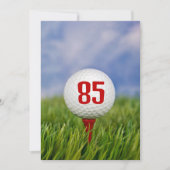 Golf 85th Birthday Party Kaart (Voorkant)