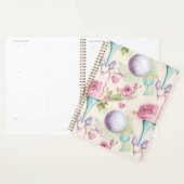 Golf à thème rose avec fleurs pour Lady golfer (Devant avec enveloppe)
