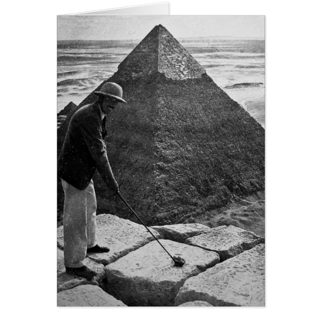 Golf aan de Pyramide  Zwart-wit (Voorkant)