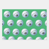 Golf - Aangepaste monogram - Papierblad voor het o Inpakpapier Vel (Voorkant 3)