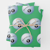 Golf - Aangepaste monogram - Papierblad voor het o Inpakpapier Vel (In situ)