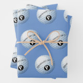 Golf - Aangepaste monogram - Papierblad voor het o Inpakpapier Vel (In situ)