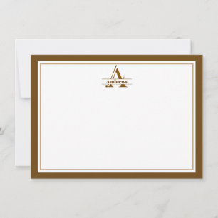Golf Accent Aangepaste Naam Plat Notitiekaart Notitiekaartje