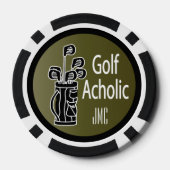 Golf Acholic Golfer Pokerchips (Achterkant)