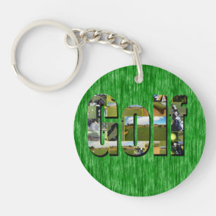Golf Afbeelding Logo, Sleutelhanger