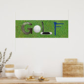Golf-afbeeldingen Poster (Keuken)