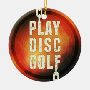Golf afspelen keramisch ornament