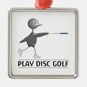 Golf afspelen metalen ornament