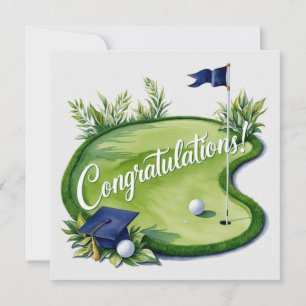 Golf Afstuderen Gefeliciteerd met het zetten van g Kaart