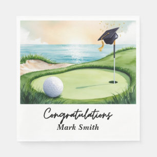 Golf Afstuderen voor golfer op de golfbaan Servet
