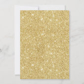 Golf-aftredingpartij Modern Gold Glitter Kaart (Achterkant)