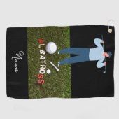 Golf albatross grappige geschenken voor golfer gol golfhanddoek (Horizontaal)