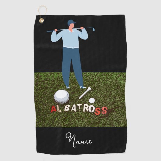 Golf albatross grappige geschenken voor golfer gol golfhanddoek (Voorkant)