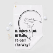 Golf als een Pro met gepersonaliseerde beste Golfh Golfhanddoek (Insitu)