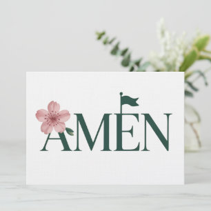 Golf Amen Roze Golf Toernooi Verjaardagsfeestje Me Kaart