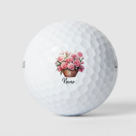 Golf Anjer Bloem voor Golf Mom Moederdag Golfballen