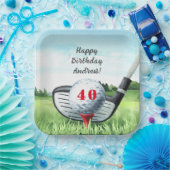 Golf Anniversaire Fête I Let's Par-Tee! Assiettes  (Fête)