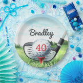 Golf Anniversaire Fête I Let's Par-Tee! Assiettes (Fête)