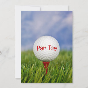 Golf Anniversaire Fête Invitation