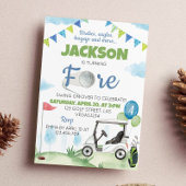 Golf Anniversaire Fête Invitation