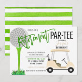 Golf Anniversaire Fête Invitation (Devant / Derrière)