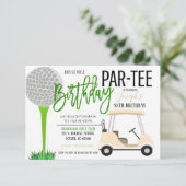 Golf Anniversaire Fête Invitation (Debout devant)