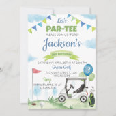 Golf Anniversaire Fête Invitation N'importe quel â (Devant)