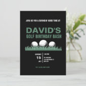 Golf Anniversaire Fête Invitation pour lui (Debout devant)