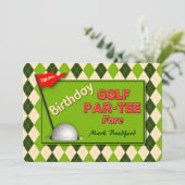 GOLF ANNIVERSAIRE INVITATION - PAR-TEE (Debout devant)