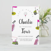 Golf Anniversaire Par Tee Anniversaire Invitation  (Debout devant)