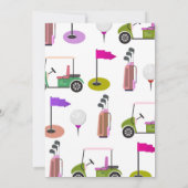 Golf Anniversaire Par Tee Anniversaire Invitation  (Dos)