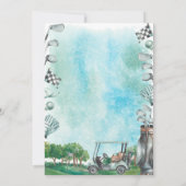 Golf Anniversaire Par Tee | Carte Scorecard 18 Tro (Dos)