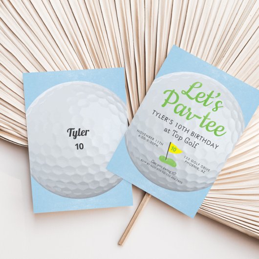 Golf Anniversaire Par-tee Invitation