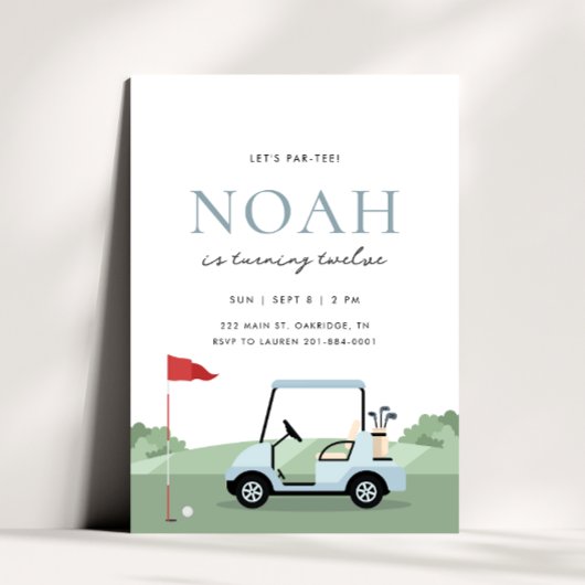 Golf Anniversaire Par-tee Invitation