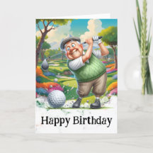 ** Golf AP94 Senior Man Funny Humor Verjaardag Kaa