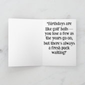 *~* Golf AP94 Senior Man Funny Humour Carte d'anni (Intérieur)