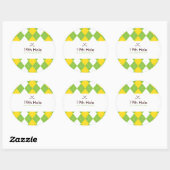 Golf Argyle Gift Label Sticker (Vel)