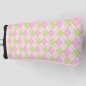 Golf Argyle roze dames golf Golfheadcover (Voorkant)