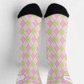 Golf Argyle roze groene golfnaam Sokken (Top)