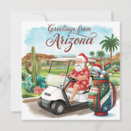 Golf Arizona  Christmas Greeting  Feestdagenkaart