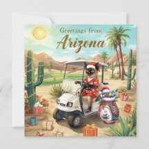 Golf Arizona  Christmas Greeting 