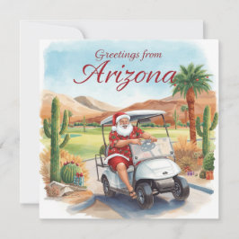 Golf Arizona  Christmas Greeting  Feestdagenkaart