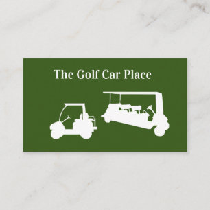 Golf auto diensten en verkoop visitekaartje