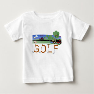 Golf avec des T-shirts et des cadeaux de chariots