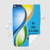 Golf avec la serviette du meilleur papa (En situation)