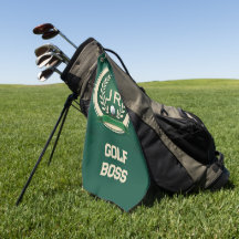 Golf Baas Heraldiek Embleem Aangepaste Naam Ivoor