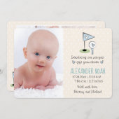 Golf Baby aankondiging jongen (Voorkant / Achterkant)