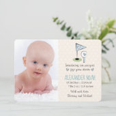 Golf Baby aankondiging jongen (Staand voorkant)